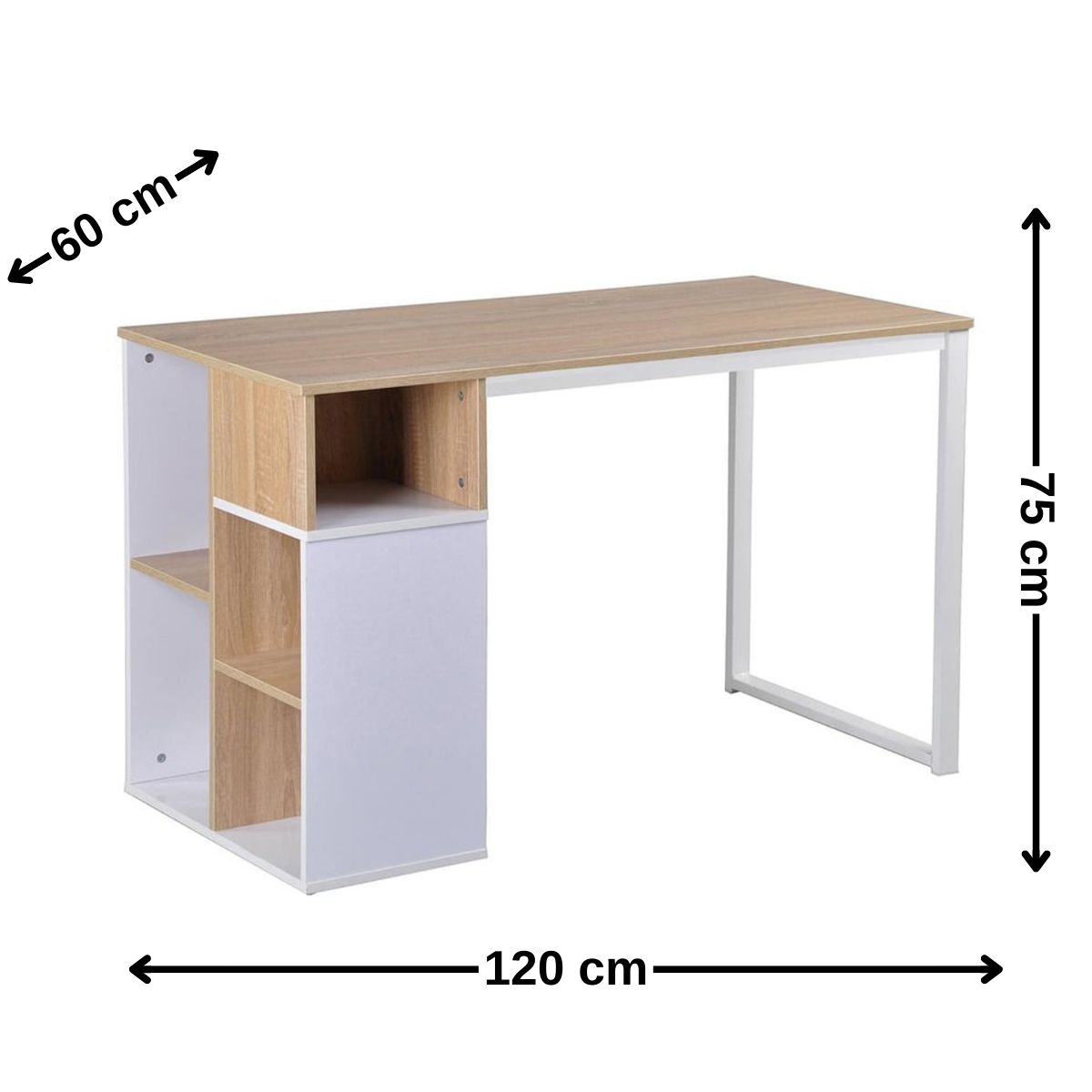 GENERICO - Escritorio Charlotte 120x60x75cm.