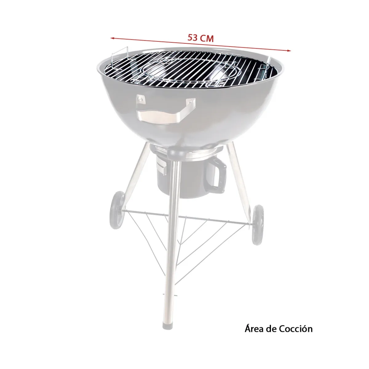 GENERICO - Parrilla Asado Redonda Con Tapa