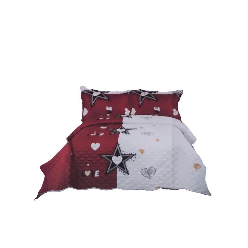GENERICO - Cubrecamas de verano Quilt 2 Plazas diseños Estampados