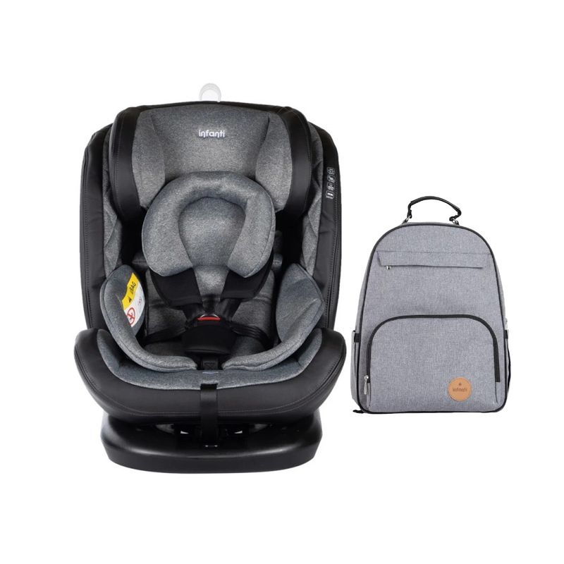 INFANTI - SILLA DE AUTO CONVERTIBLE I-GIRO 360° + Mochila maternal