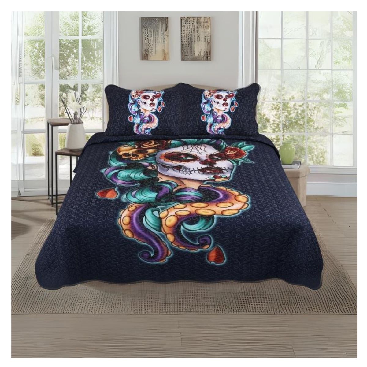 GENERICO - Cubrecamas de verano Quilt 2 Plazas diseños Estampados