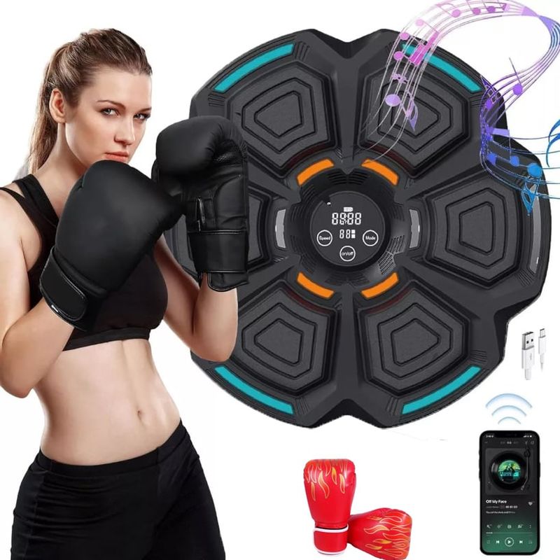 GENERICO - Maquina De Boxeo Artes Marciales Guantes Musical Bluetooth