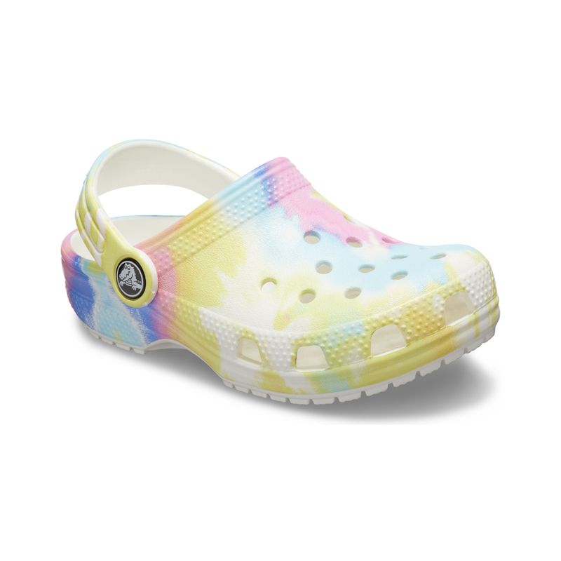 CROCS - Zueco Crocs Classic Tie Dye Graphic Niño White/Multi