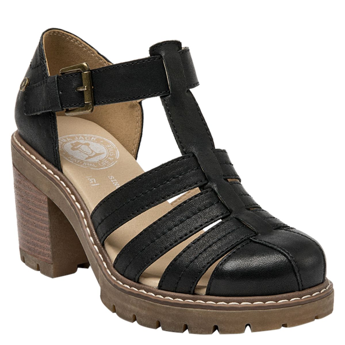 PANAMA JACK - Sandalia Casual Mujer Negro Panama Jack