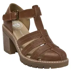 PANAMA JACK - Sandalia Casual Mujer Marrón