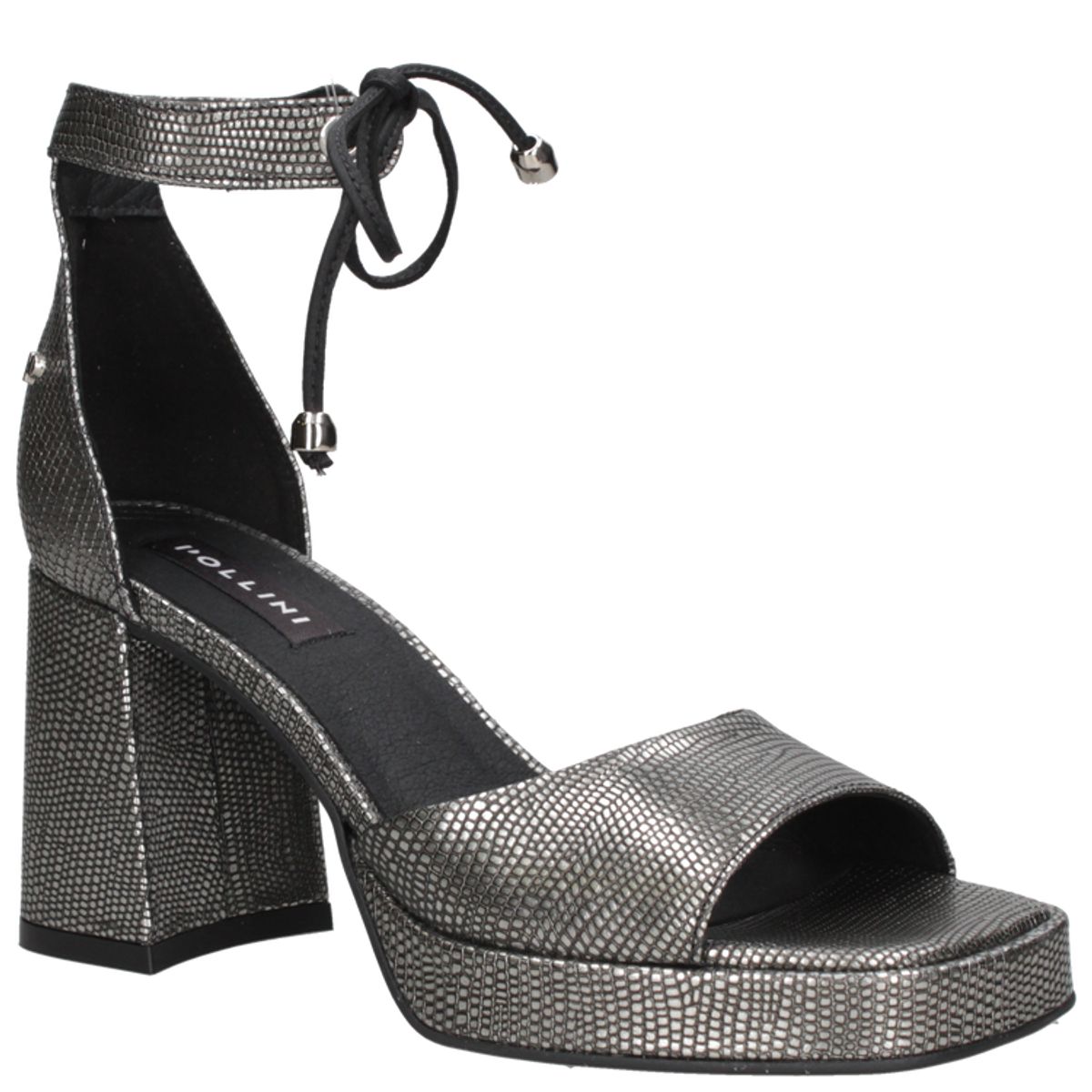 POLLINI - Sandalia Casual Mujer Plateado Pollini