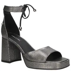 POLLINI - Sandalia Casual Mujer Plateado
