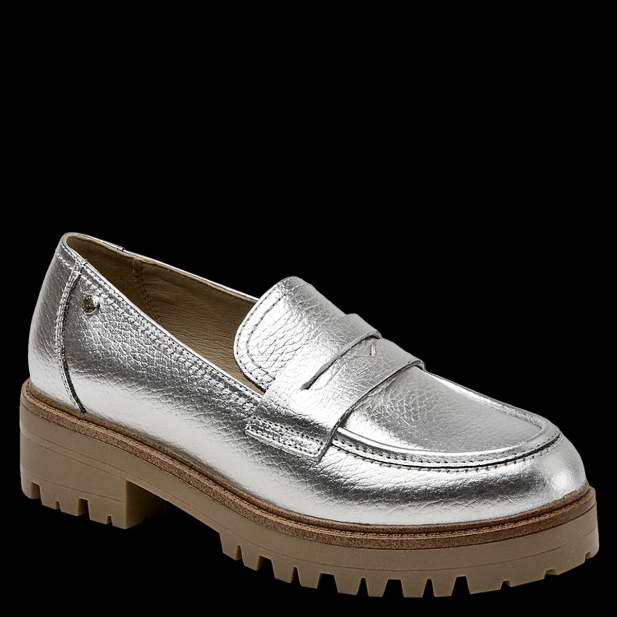 POLLINI - Zapato Casual Mujer Plateado Pollini