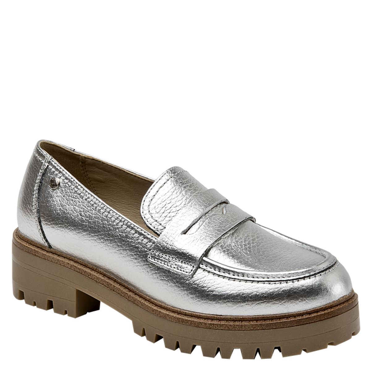 POLLINI - Zapato Casual Mujer Plateado Pollini