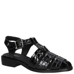 MINGO - Sandalia Casual Mujer Negro