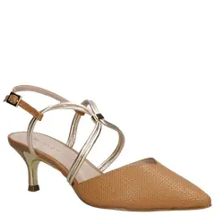 MINGO - Zapato Vestir Mujer Marrón Claro