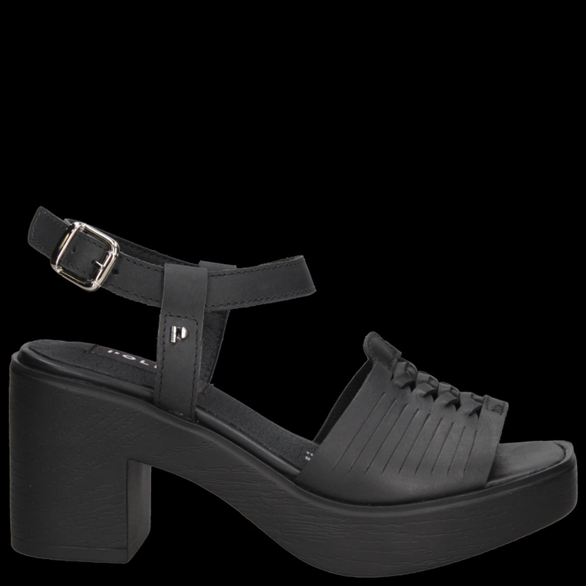 POLLINI - Sandalia Casual Mujer Negro Pollini