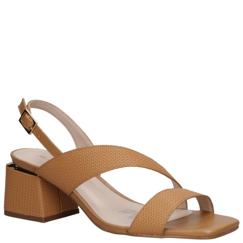 MINGO - Sandalia Casual Mujer Marrón Claro Mingo