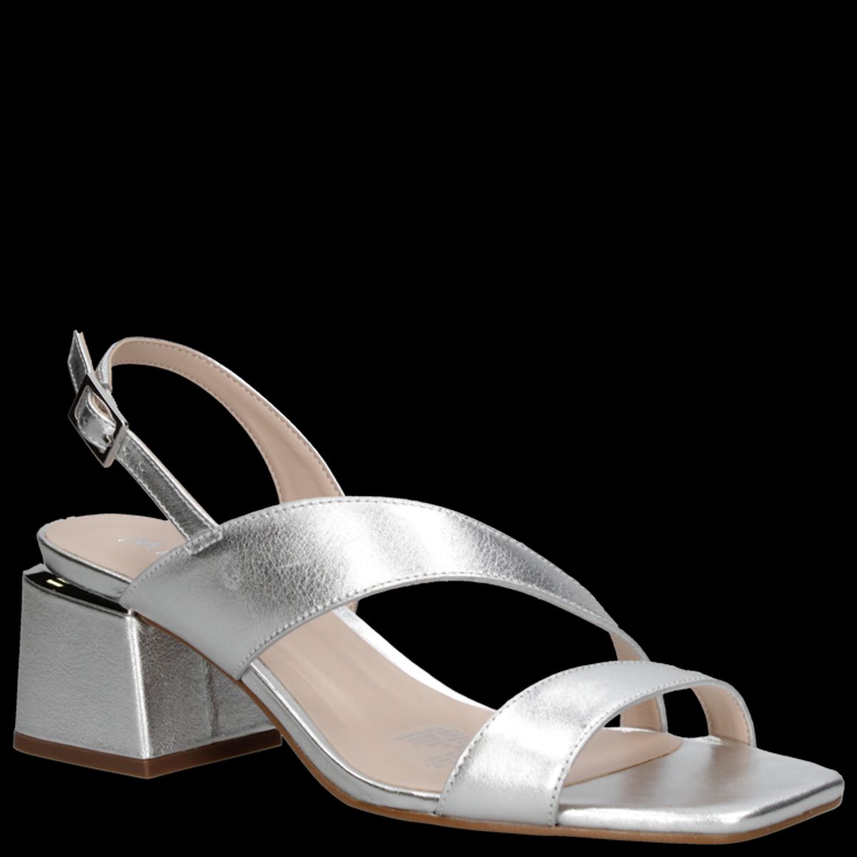 MINGO - Sandalia Casual Mujer Plateado Mingo