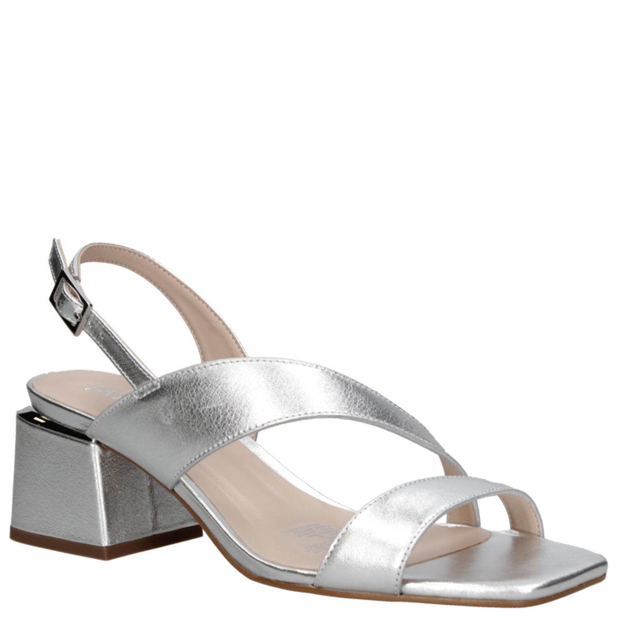 MINGO - Sandalia Casual Mujer Plateado Mingo