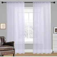 Set de cortina visillo pasa tubo 1.40 X 2.25