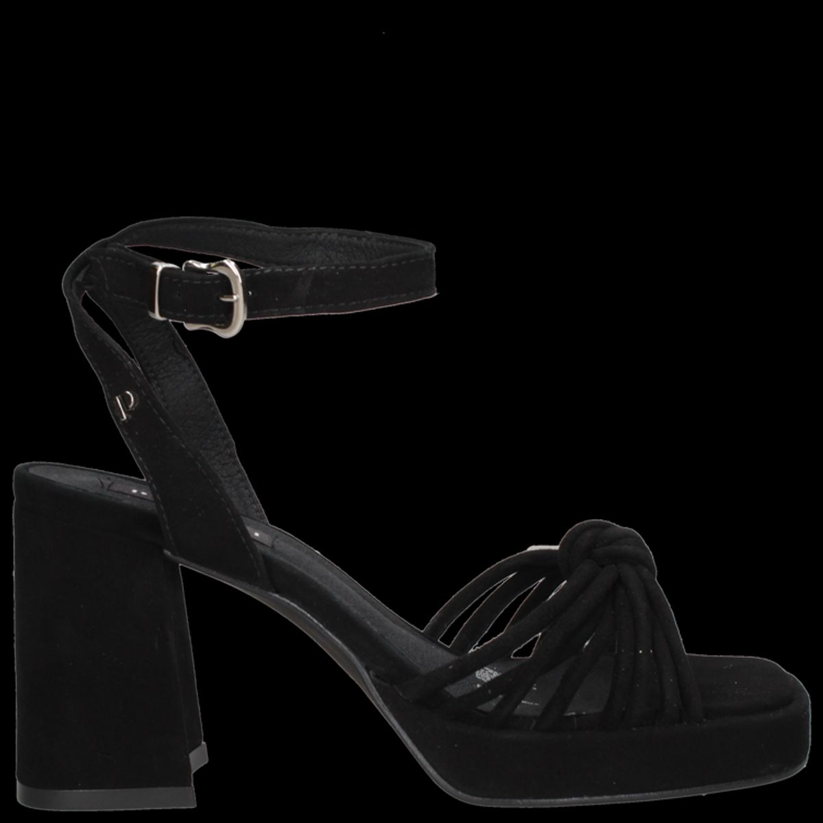 POLLINI - Sandalia Casual Mujer Negro Pollini