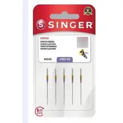 SINGER - Agujas 2045 100/16 Punta Redonda