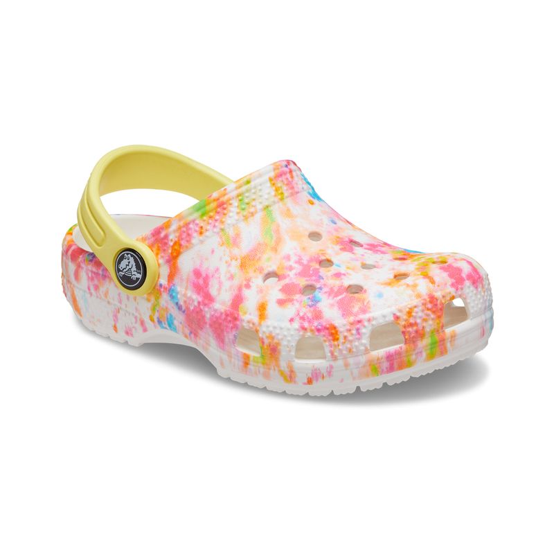 CROCS - Zueco Crocs Classic Tie Dye Graphic Niños TD Orange/Multi