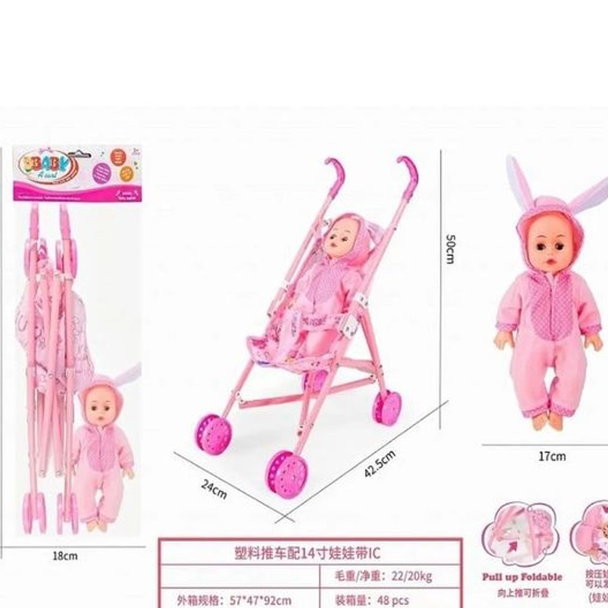 GENERICO - Set juguete coche con muñeca