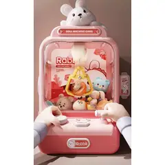 GENERICO - Mini Maquina Saca Peluches Y Juguetes Niño Rosa