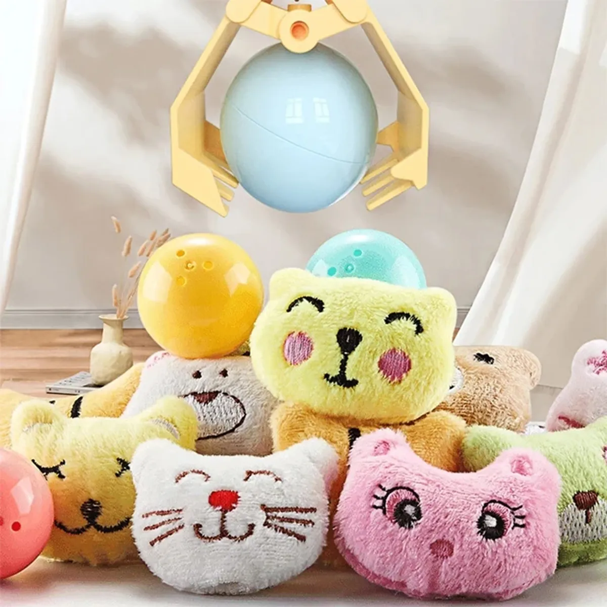 GENERICO - Mini Maquina Saca Peluches Y Juguetes Niño Rosa