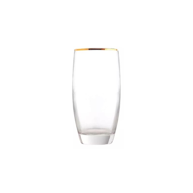 IMPORTCLICK - Set 6 Vasos Agua Bebida Cóctel Vidrio 460 ML Transparente IMPORTCLICK