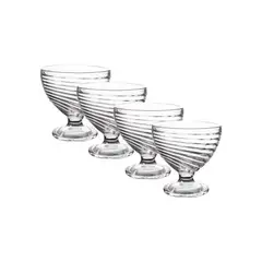 IMPORTCLICK - Set 4 Copas Elegante Helados Postres Vidrio 300 ML