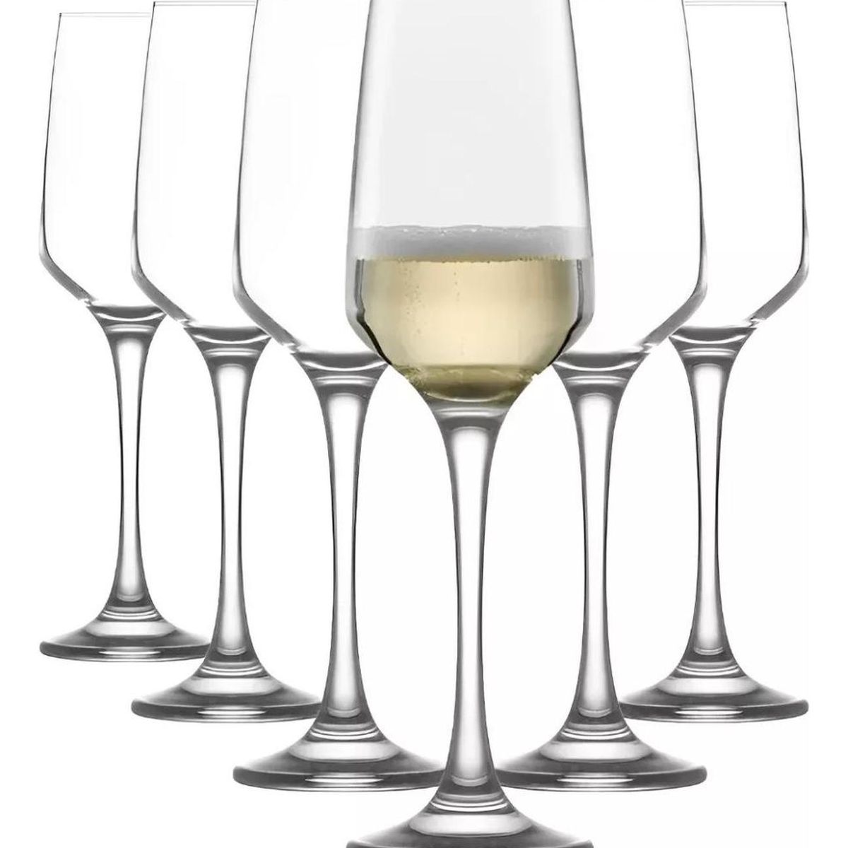 IMPORTCLICK - Set 6 Copas Champagne Cóctel Vidrio 230 ML Cristal IMPORTCLICK