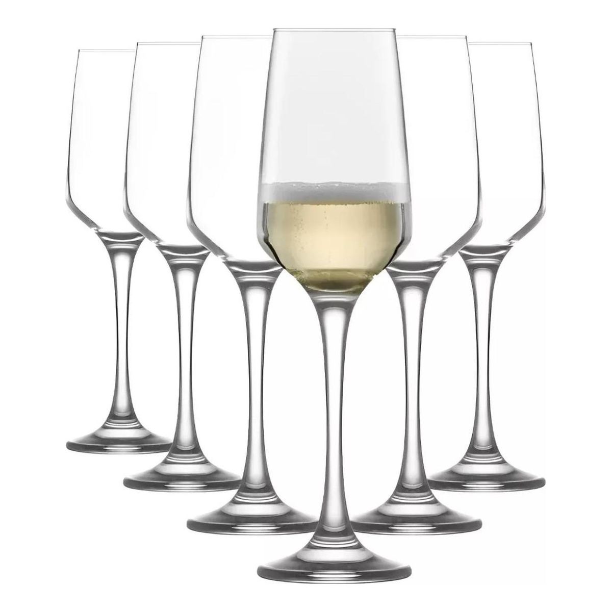 IMPORTCLICK - Set 6 Copas Champagne Cóctel Vidrio 230 ML Cristal IMPORTCLICK