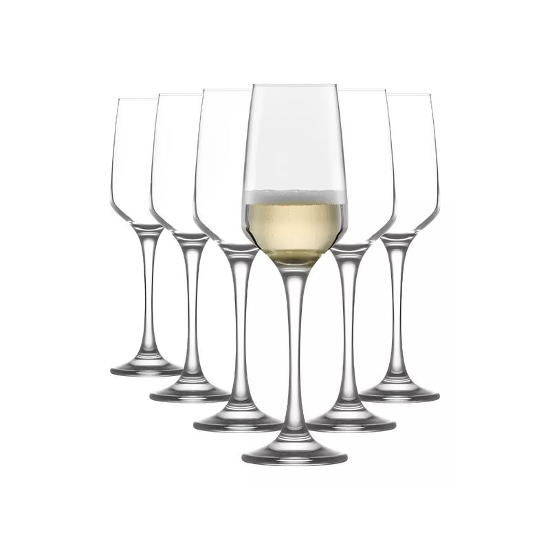 IMPORTCLICK - Set 6 Copas Champagne Cóctel Vidrio 230 ML Cristal IMPORTCLICK