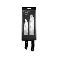 BLACK BULL - Set 2 Cuchillos 7 Pulgada+5 Pulgada Santoku Texas