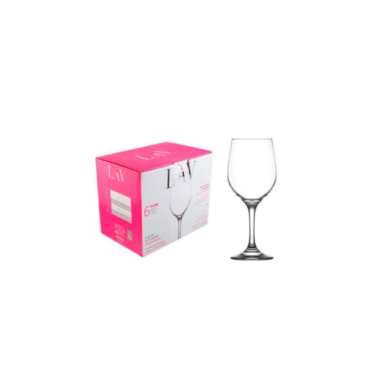 LAV - Set 6 Copas De Vino  480ml Fame Lav