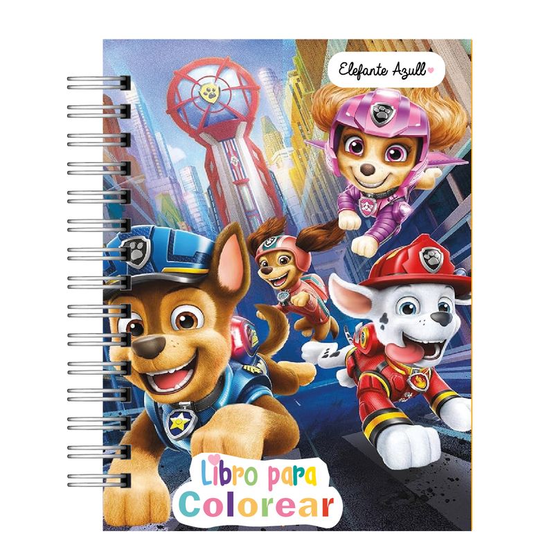 ELEFANTE AZULL - Libro para colorear  Paw Patrolxxx