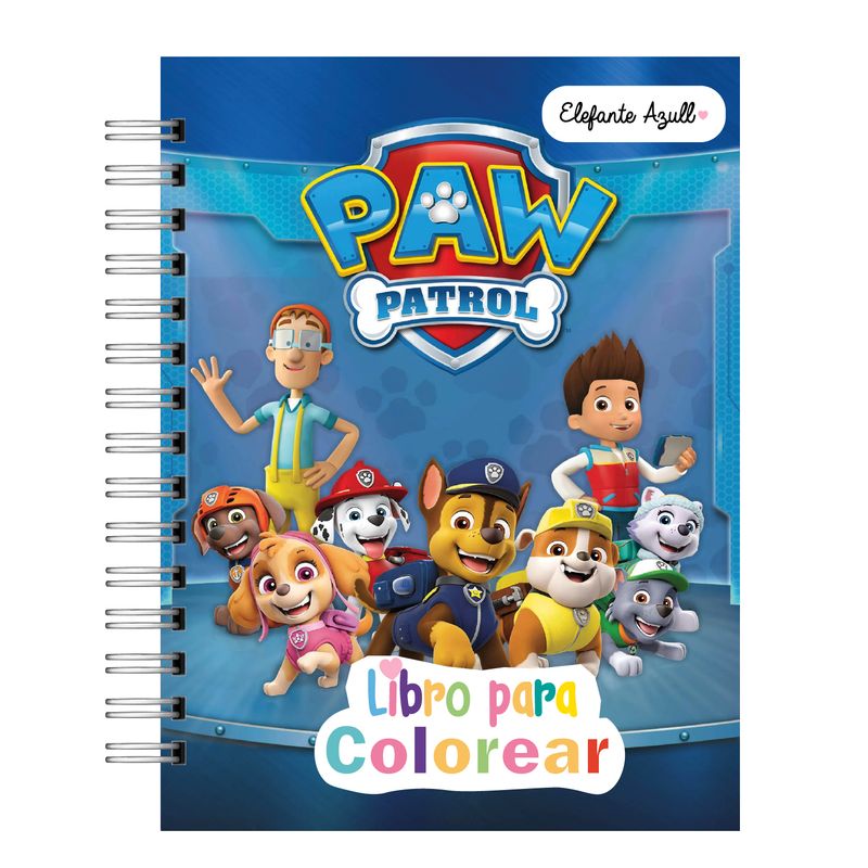 ELEFANTE AZULL - Libro para colorear  Paw Patrolxxx