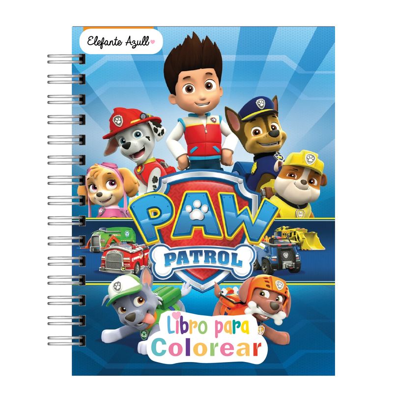 ELEFANTE AZULL - Libro para colorear Paw Patrolxxx