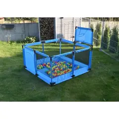 GENERICO - Corral Seguridad Niños Cuadrado Con Aro De Basket