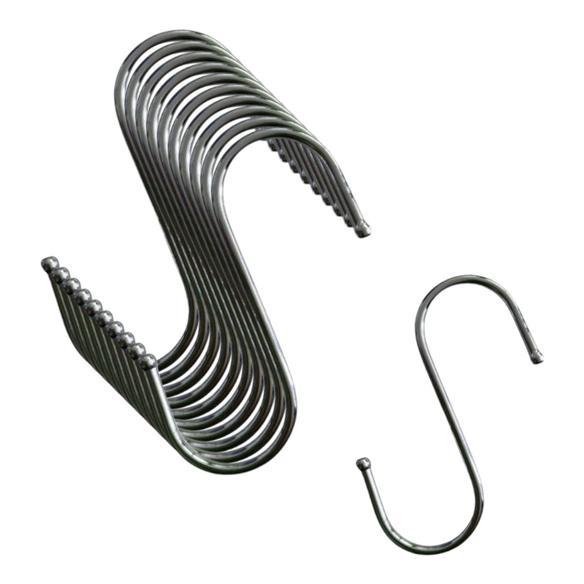 GENERICO - Pack De 30 Ganchos Pequeño De Acero Tipo S Ibmchile