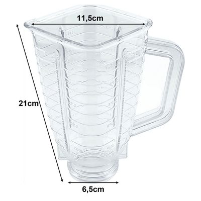 Imagen 2 del producto Vaso Juguera Oster Cuadrado 1,25 Litros Plástico