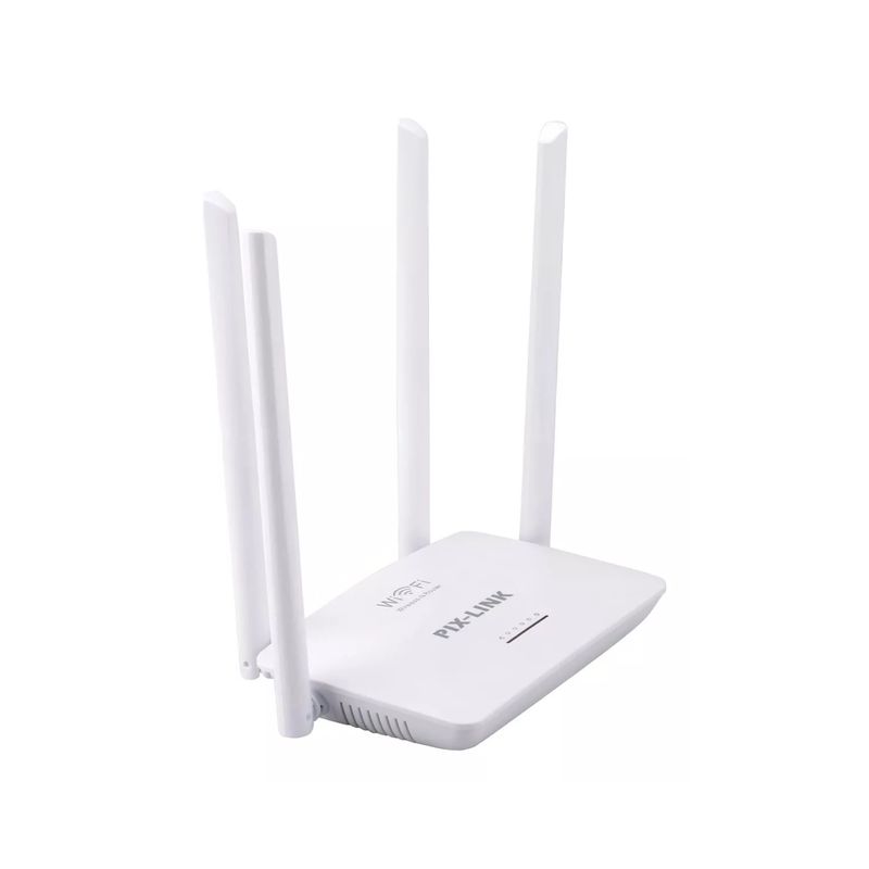IMPORTCLICK - Router WIFI 4 Antenas Hogar Oficina 2.4 Ghz Blanco IMPORTCLICK