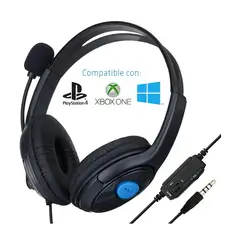 GENERICO - Auriculares Con Microfono Ps4 Pc Notebook