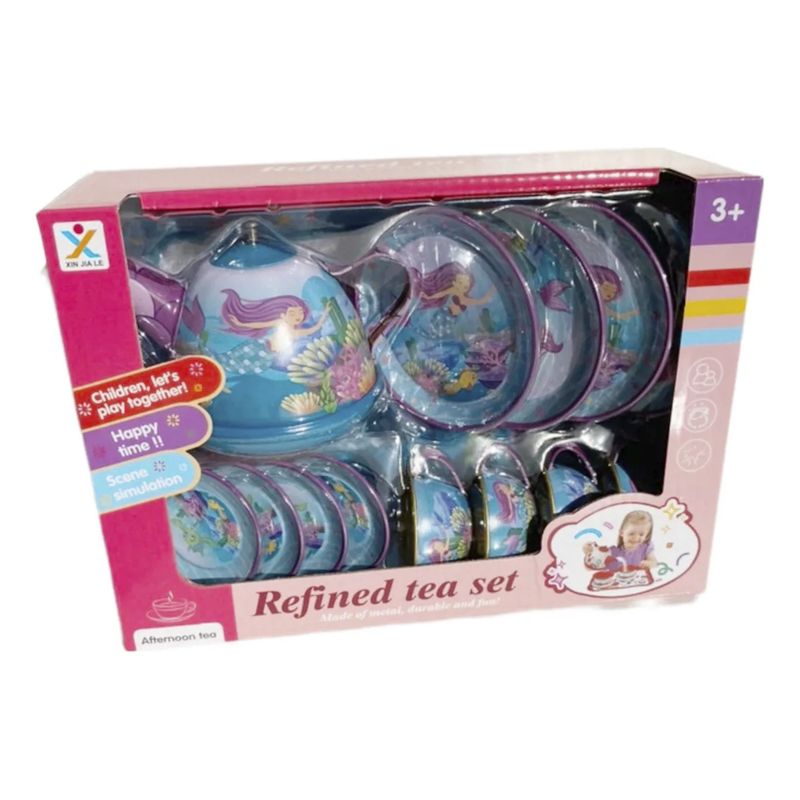 GENERICO - Juego Set De Té Metálico De Para Niñas
