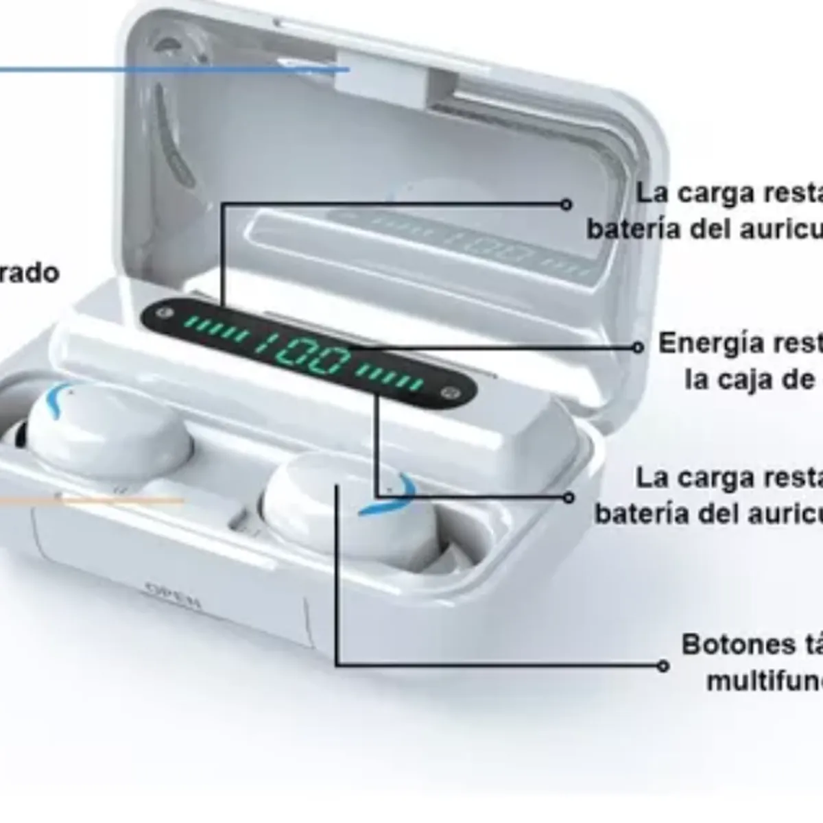 GENERICO - Auriculares in-ear inalámbricos Bluetooth