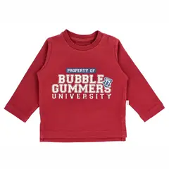 BUBBLE GUMMERS - Polera Manga Larga Bebés Bubblegummers Mateo Borgoña