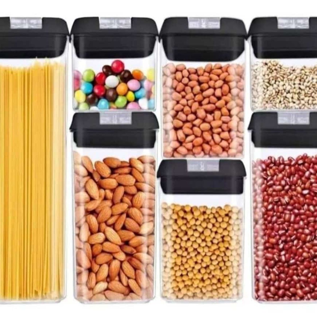 GENERICO - Juego de 7 Envases Organizadores Contenedores de Alimentos