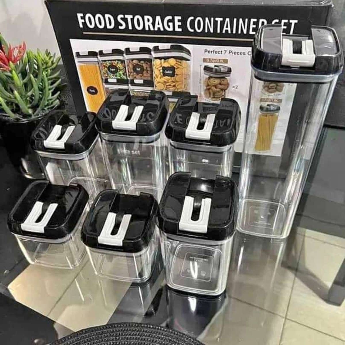 GENERICO - Juego de 7 Envases Organizadores Contenedores de Alimentos