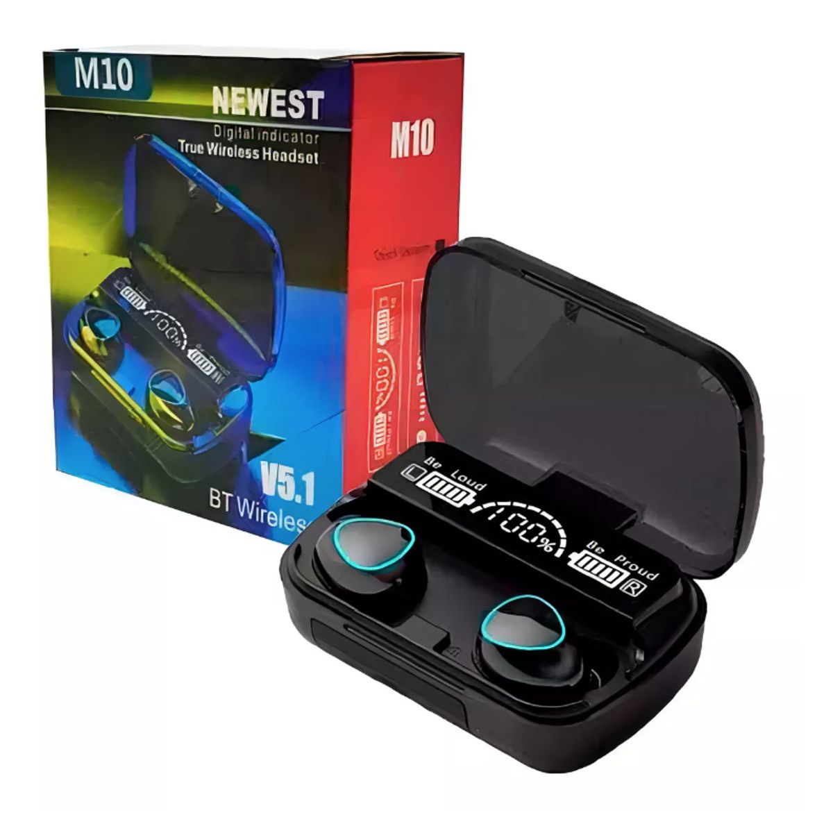 GENERICO - Auriculares Bluetooth M10 Tws Power Bank