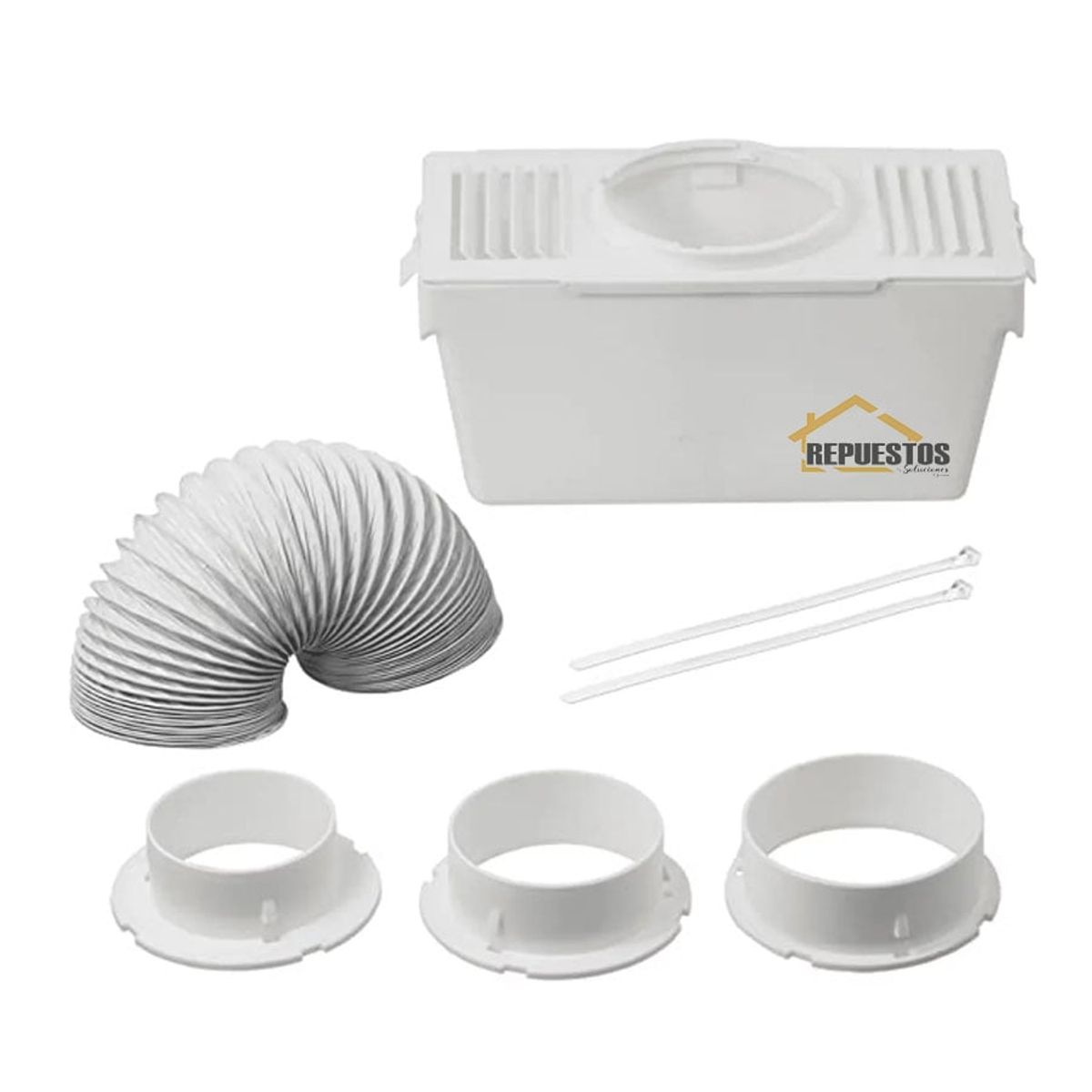 GENERICO - Caja Receptora Pelusas y Vapor Para Secadoras - Universal