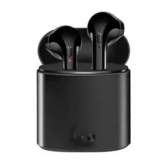 GENERICO - Auriculares in-ear inalámbricos i7S TWS negro con luz LED