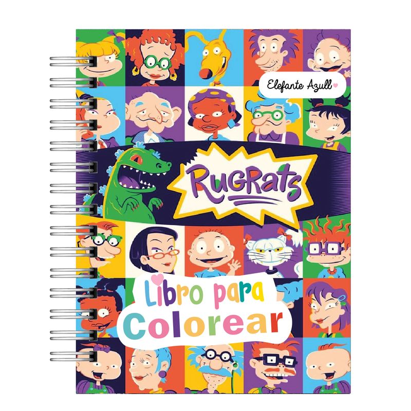 ELEFANTE AZULL - Libro para colorear  Rugratsxxx